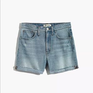 Madewell High Rise Denim Short Cantrell wash